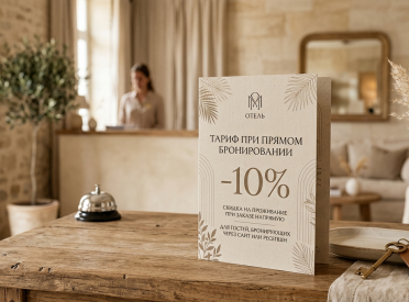 Скидка 10% при прямом бронировании